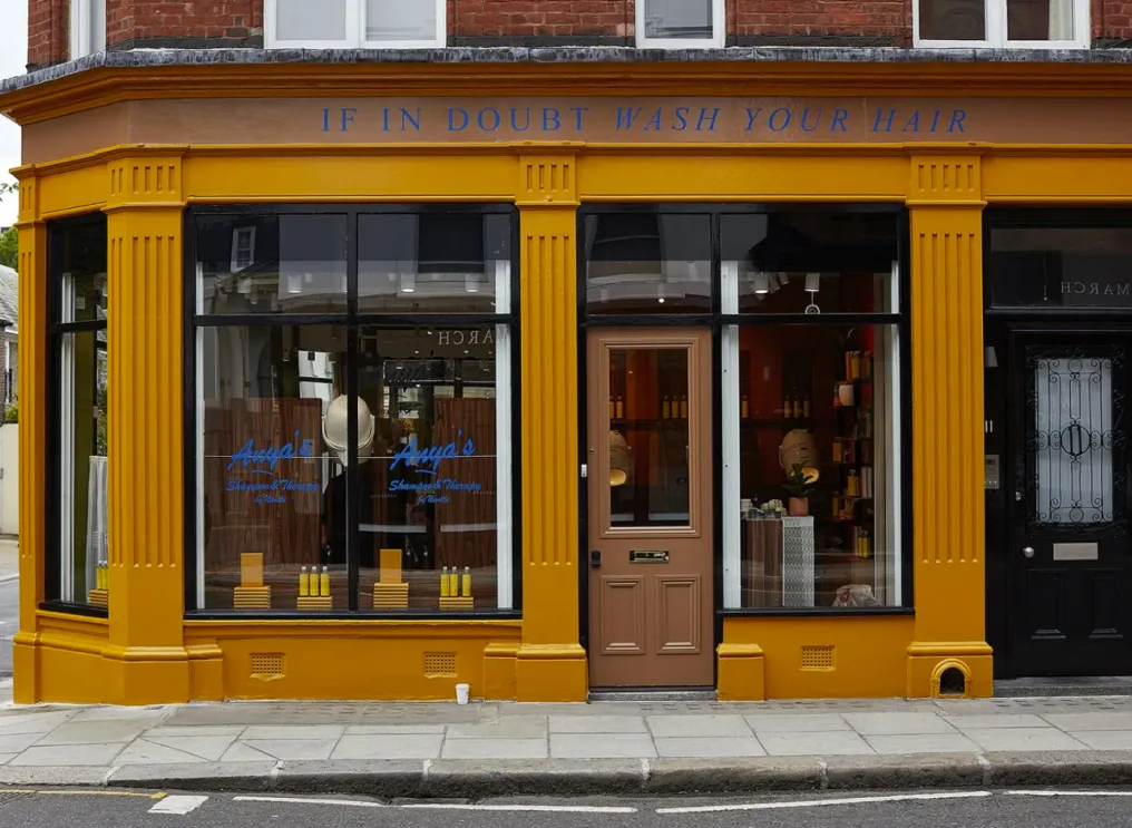 Anya's Village hair salon storefront and community haircare hub