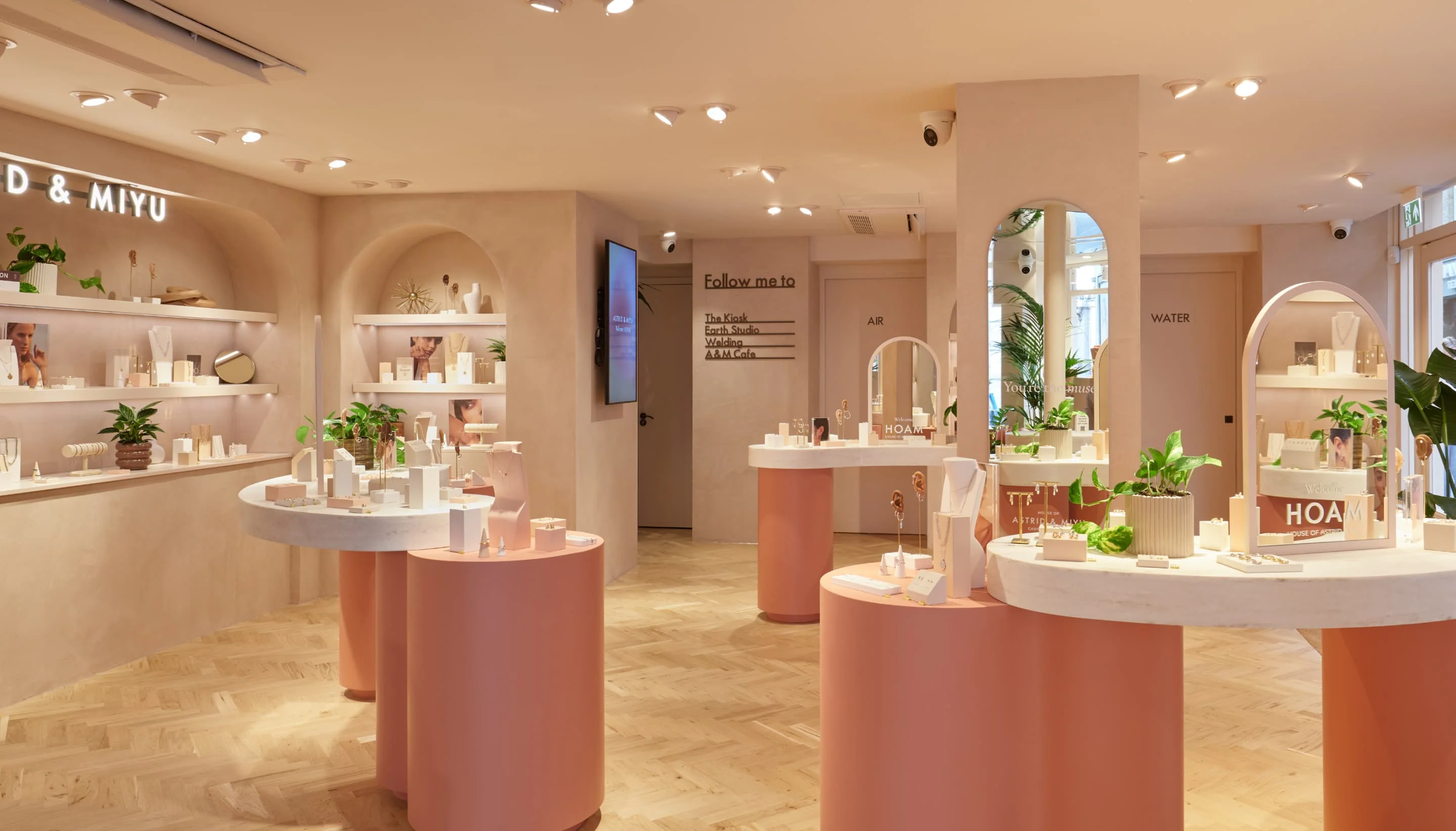 Astrid & Miyu boutique interior for displaying and selling jewelry