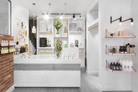 Blanc Chelsea boutique interior conveying a clean, minimalist skincare and beauty retail space