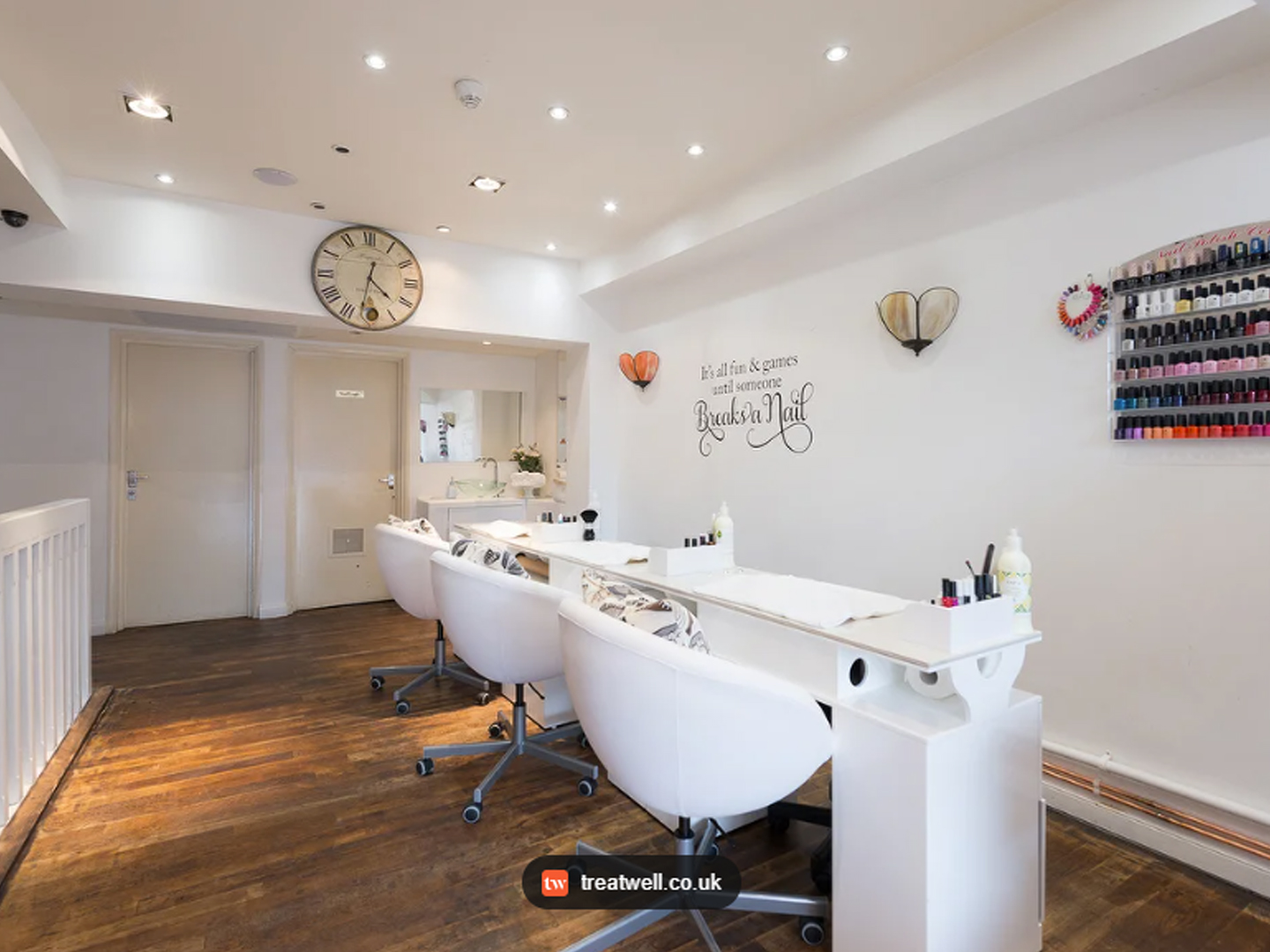 Chelsea Nail Bar manicure area for professional nail treatments