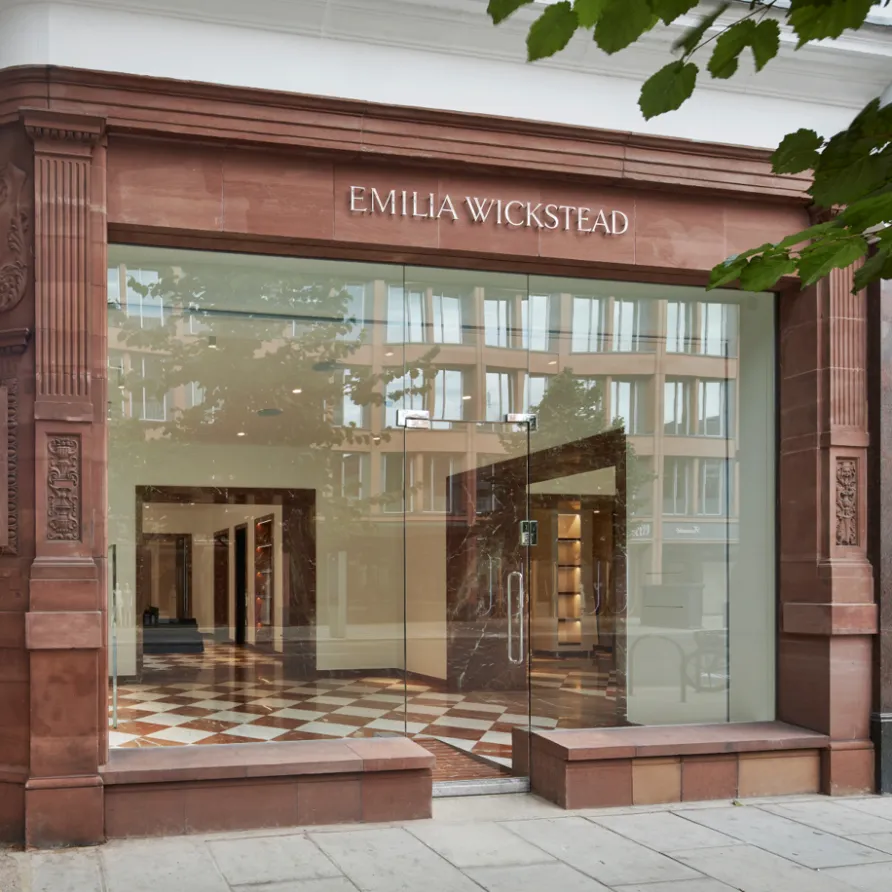 Emilia Wickstead boutique storefront in Chelsea
