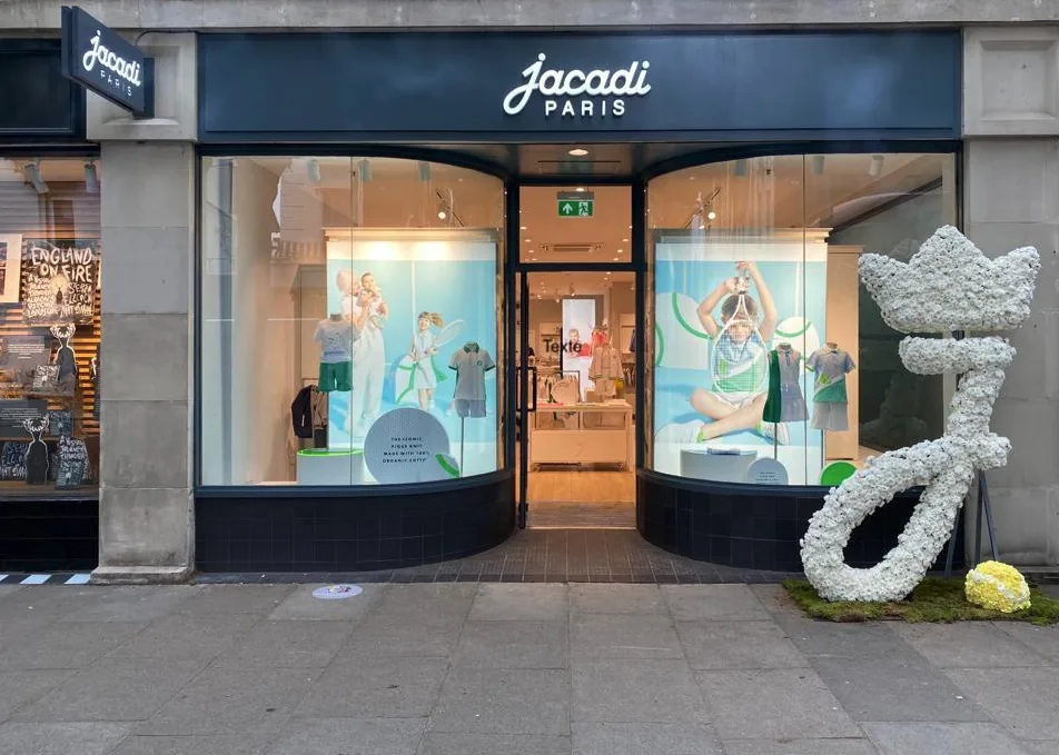 Jacadi Paris children's clothing boutique storefront in Chelsea