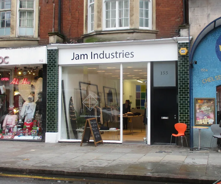 Jam Industries clothing boutique storefront