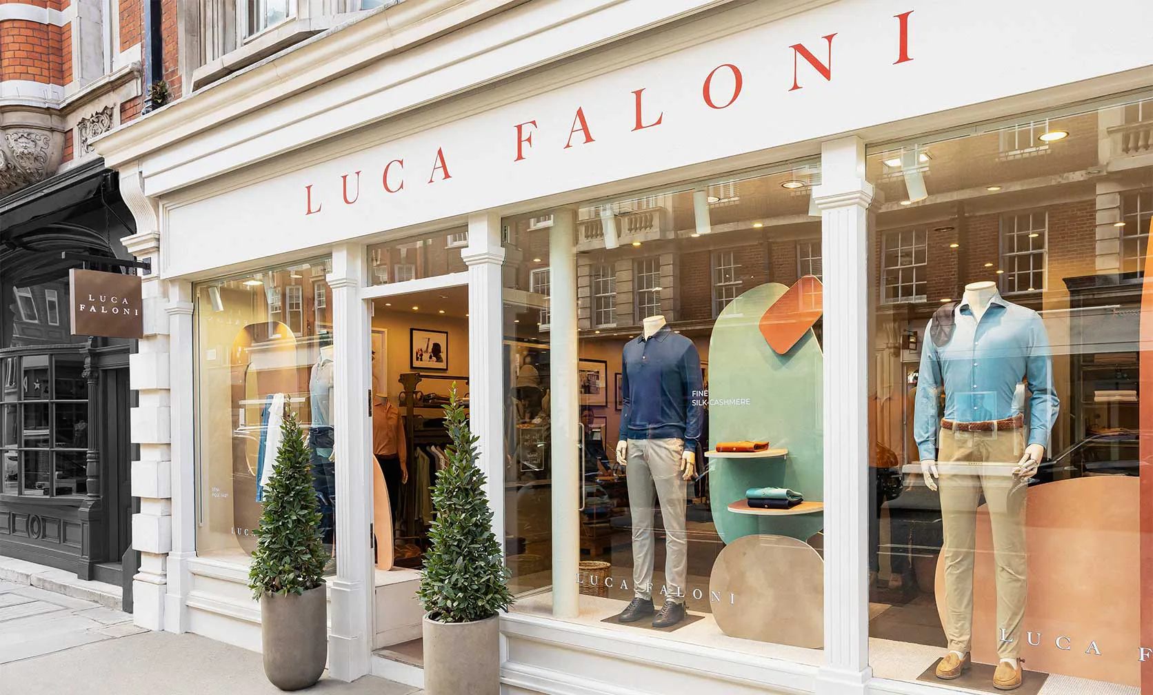 Luca Faloni menswear storefront
