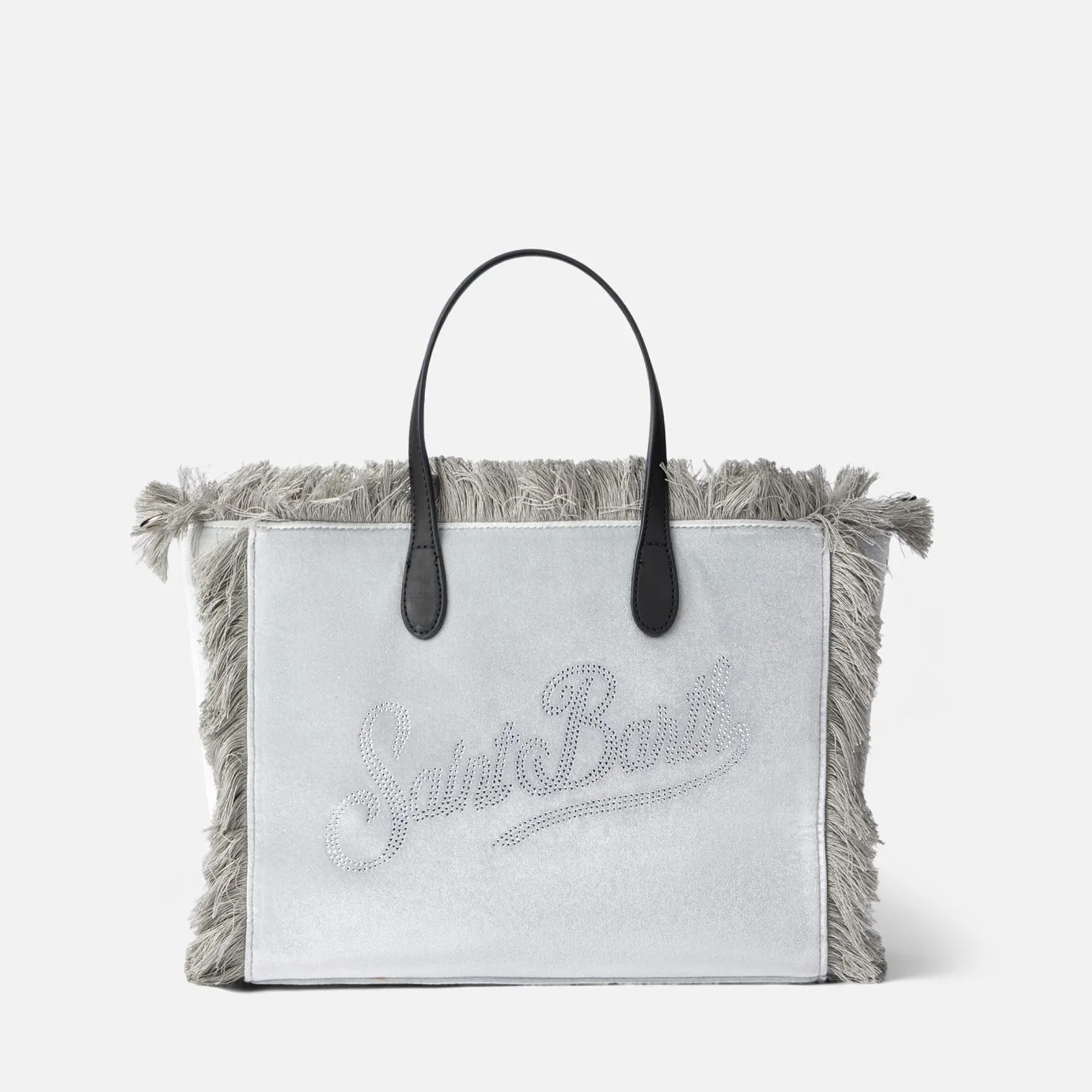 MC2 Saint Barth branded fringed tote bag