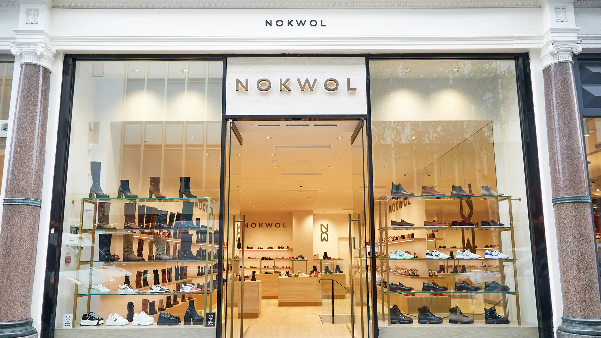 Nokwol shoe boutique storefront in Chelsea