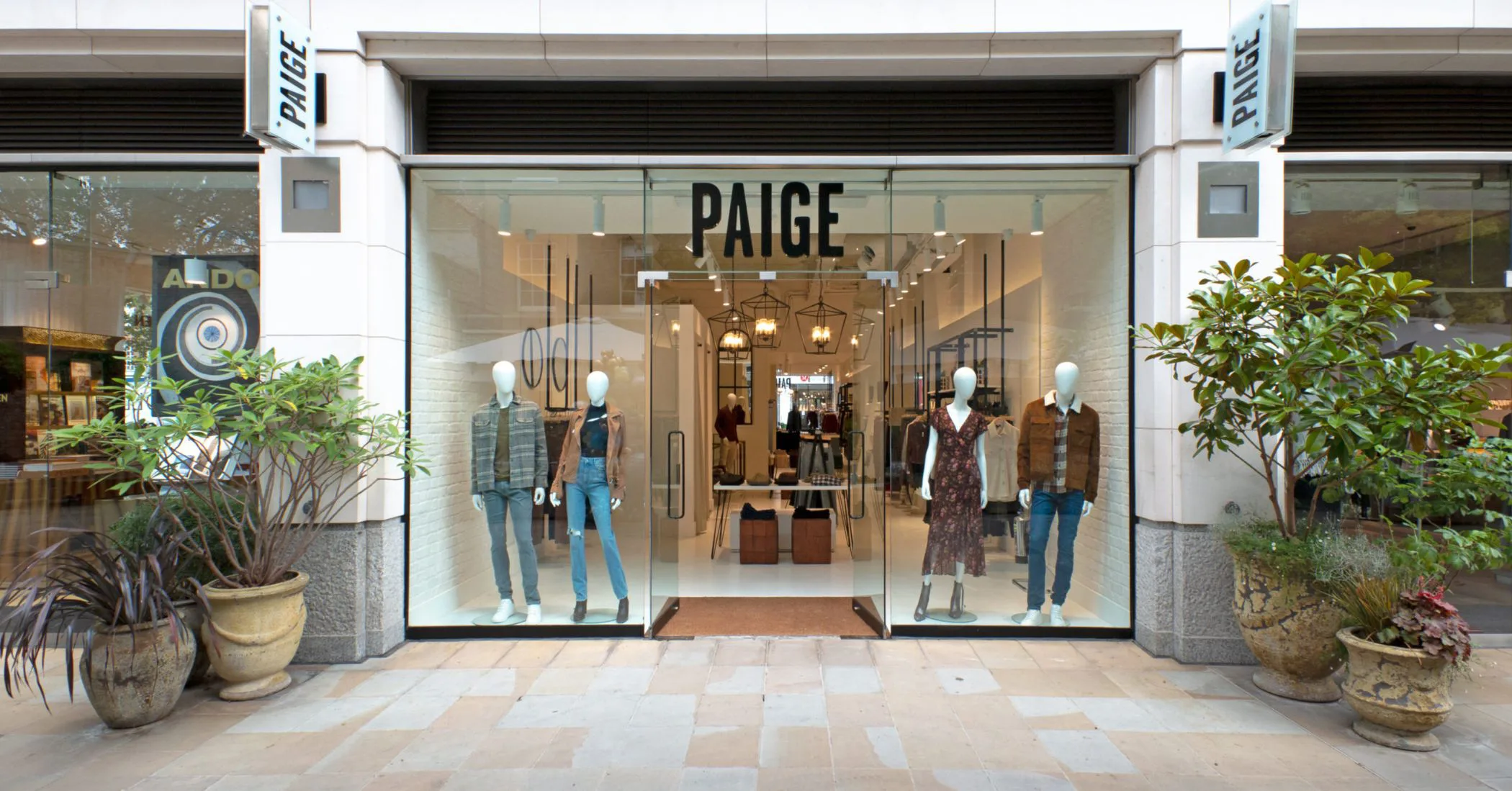 PAIGE clothing boutique storefront