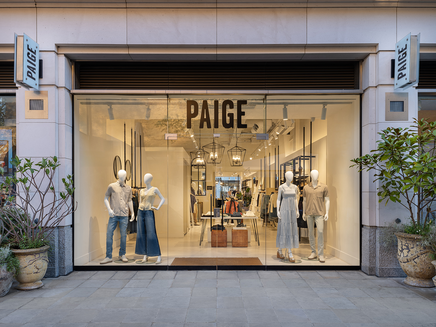 PAIGE clothing boutique storefront