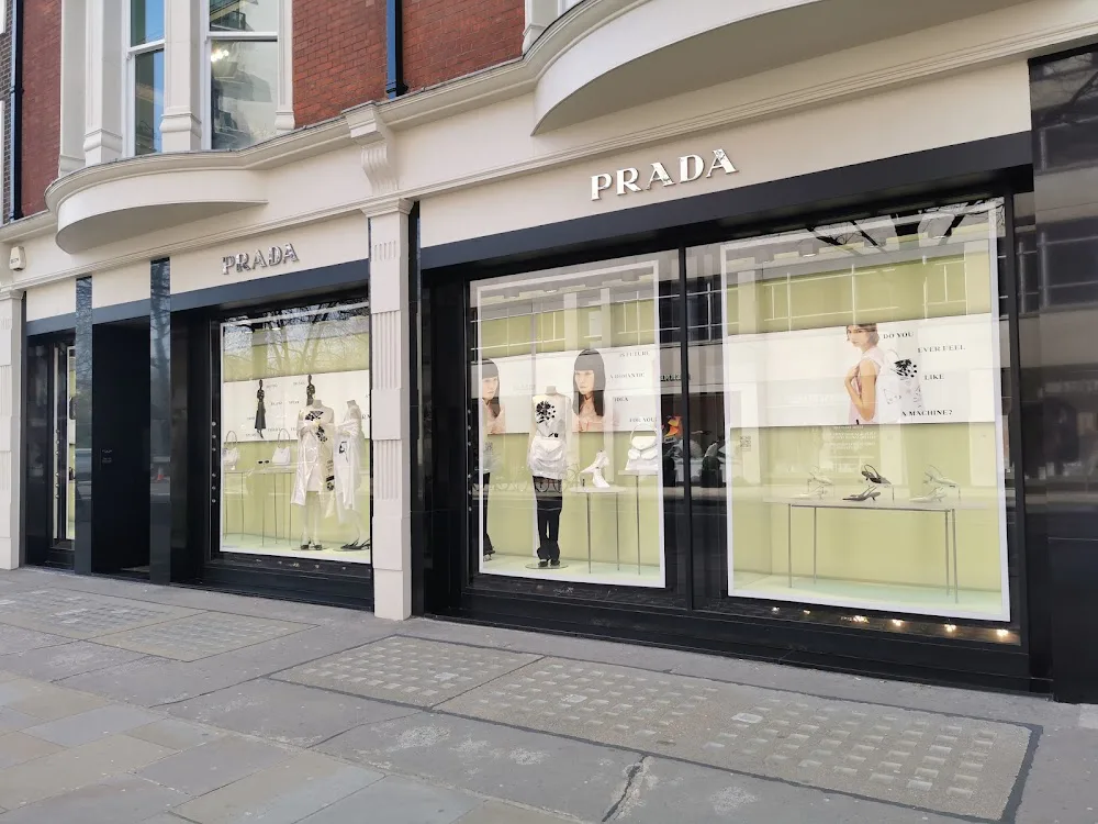 Prada storefront on Chelsea shopping street