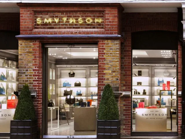 Smythson boutique selling luxury leather goods