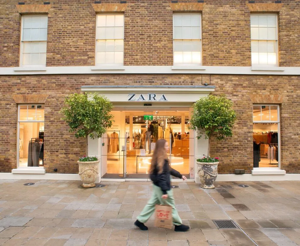 Zara storefront on a Chelsea shopping street