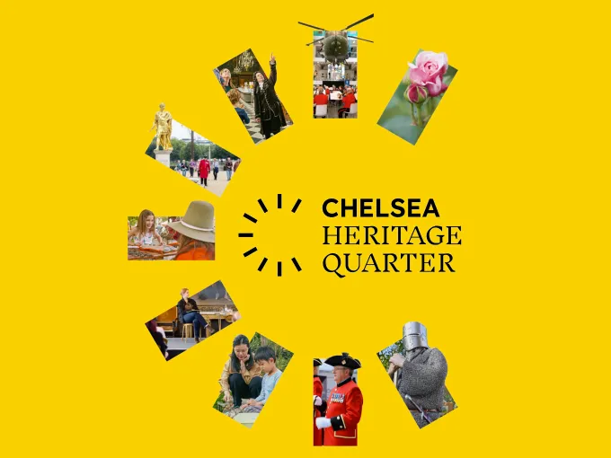 Chelsea Heritage Quarter logo promoting local cultural heritage and community events
