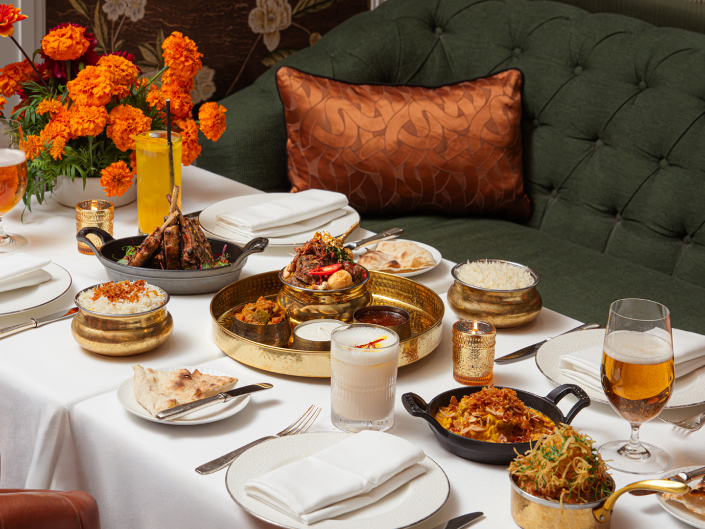 Festive Diwali banquet at Jumeirah Carlton Tower, a celebratory Indian dining experience