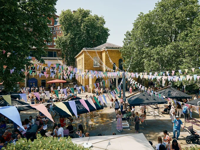 Family-friendly outdoor market in Chelsea for a local family day out