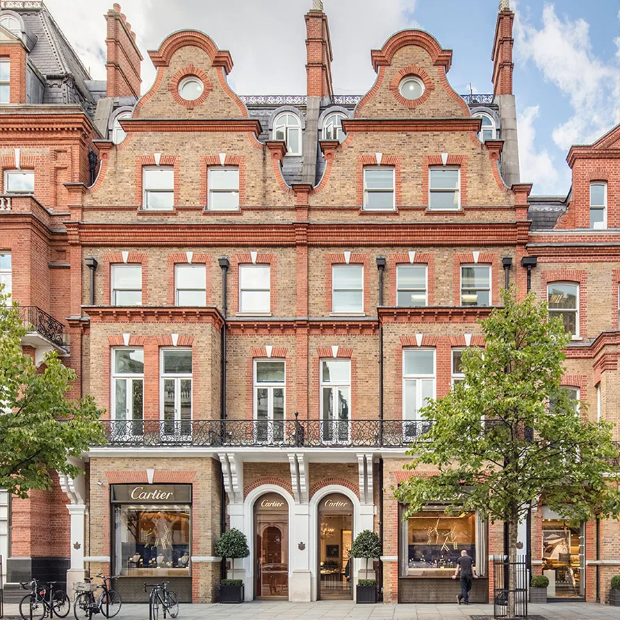 Cartier boutique on Sloane Street in Chelsea, London